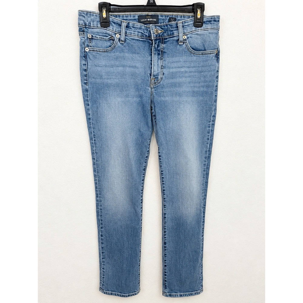 Lucky Brand Women's Jeans Size 12/31 Regular Straight Leg Medium Wash Denim